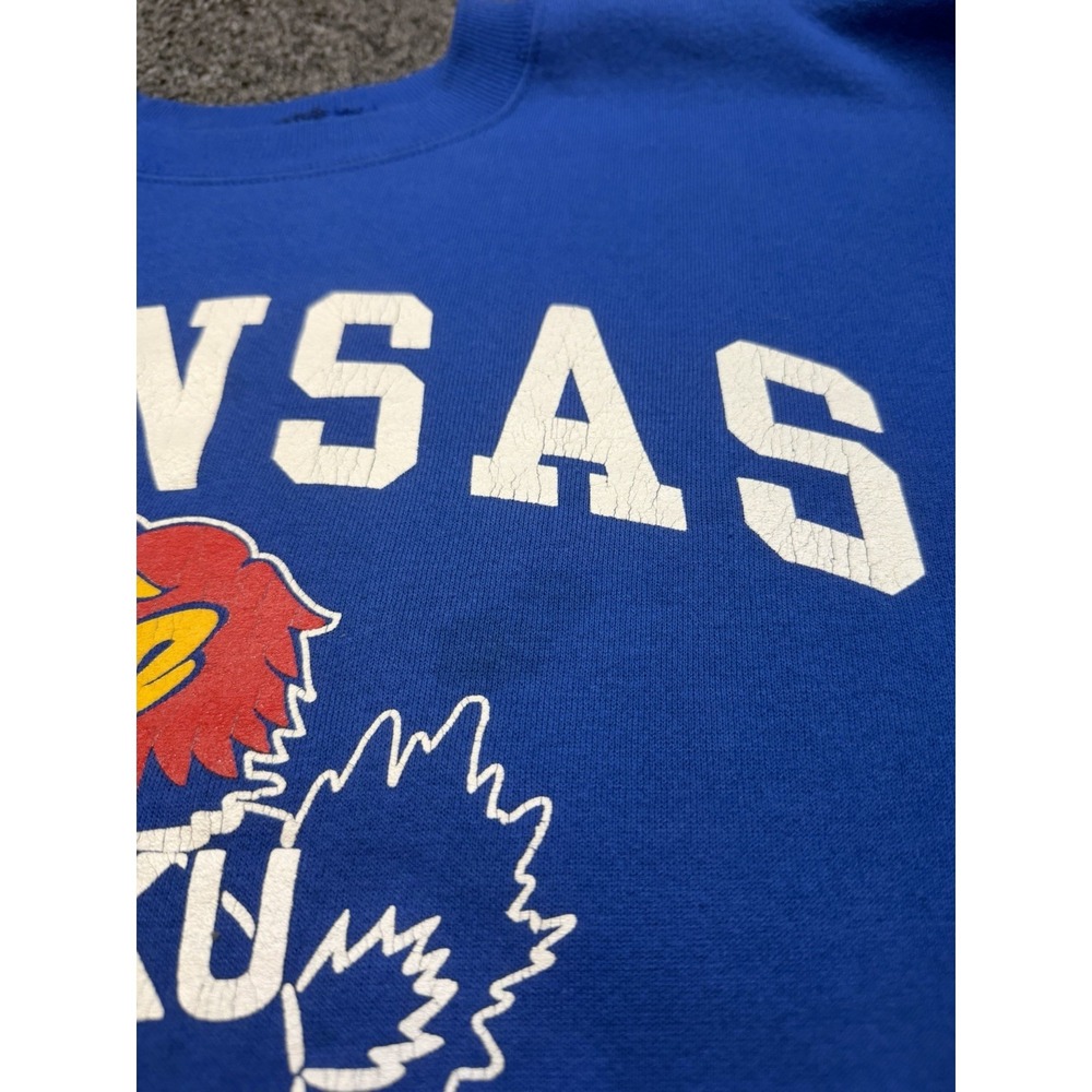 Vintage Kansas University Sweatshirt Jansport Jayhawks crewneck Mens Large - Picture 8 of 13